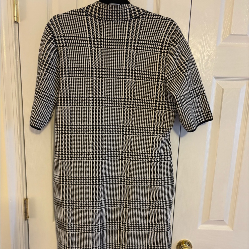Chaps Houndstooth Sweater Dress